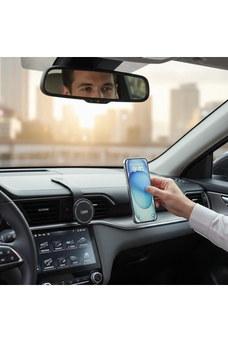 Uam Ct-03 Manyetik Araç Telefon Tutucu, 360 Derece Dönebilir, Güçlü Mıknatıslar, Tüm Cep Telefonlarına Evrensel Uyumluluk Aaa Plus Kalite Özel Kampanya  Ürün