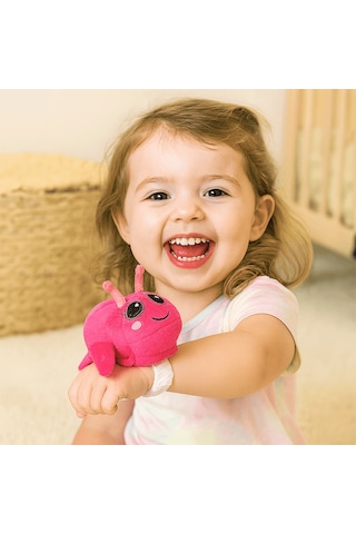 Mini Mini Peluş Bileklik Hayvancıklar - Kelebek Çok Renkli