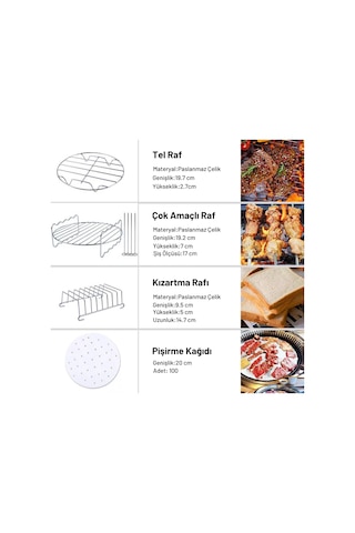 Yui,xiaomi,philips Uyumlu 6.5 Lt Fritöz 12'li Yedek Parça Seti