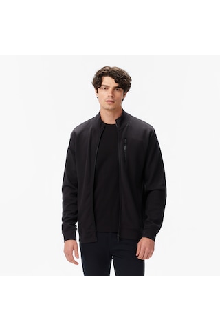 Nautica Erkek Siyah Classic Fit Fermuarlı Sweatshirt 026 K57221t Siyah