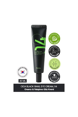 Esfolio Siyah Salyangoz Özü İçeren Onarıcı Göz Kremi Esfolio Cica Black Snail Eye Cream 30 G
