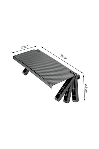 Sones Televizyon Bilgisayar Monitörü Raf Uzaktan Kumanda Set Üstü Kutusu Saklama Braketi Siyah