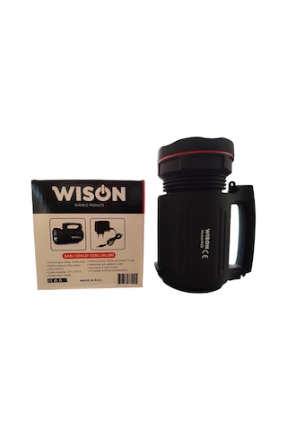 Wison Ws-4450 Su Geçirmez Fener 5000m Menzil Siyah