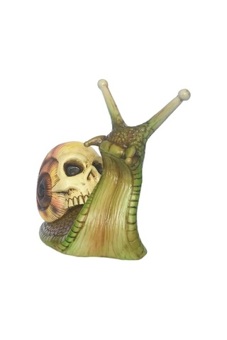 Venturemart Cadılar Bayramı Kafatası Salyangoz, Ev Dekorasyonu Reçine El Sanatları Açık Bahçe Dekoru, A