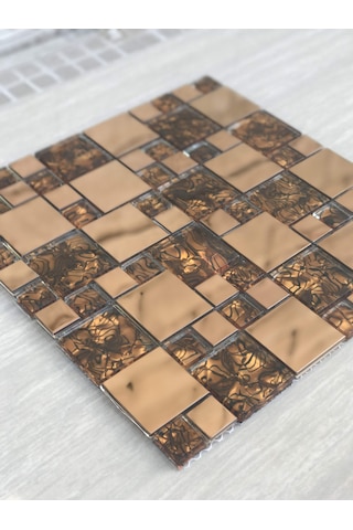 Mk04 Granitto Bronz Bakır Cam Mozaik