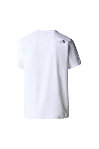The North Face M S/s Mountain Line Tee Erkek T-shirt-28123-beyaz Beyaz