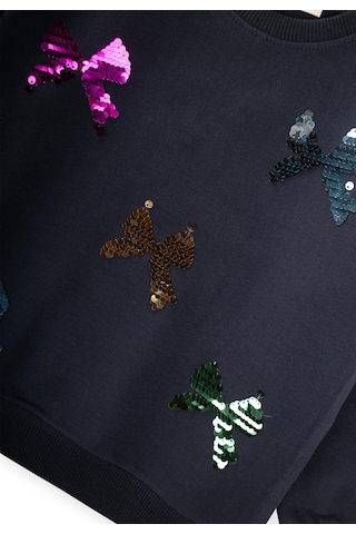 Pullu Sweatshirt 2-10 Yaş Antrasit Antrasit