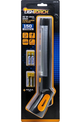 Lightorch Lt03149 Pilli 2'si Bir Arada Çalışma Lambası 150 Lümen
