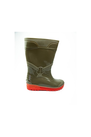 Babalı 2026 Doğan Haki Kısa Kadın İş Çizmesi 28 Cm Siyah