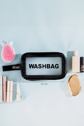 Porsima 3140 2li Şeffaf Seyahat Ve Makyaj Çantası Su Geçirmez Organizer Washbag