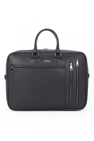 Case Club 17.3 İnç Omuz Askılı Unisex Laptop Evrak Çantası Taba
