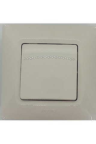 Legrand Salbeı Anahtar Krem 10 Lu Paket Çerçeveli