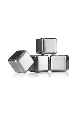 Vacu Vin Viski Taşları 4 Parça - Kutulu - Gri