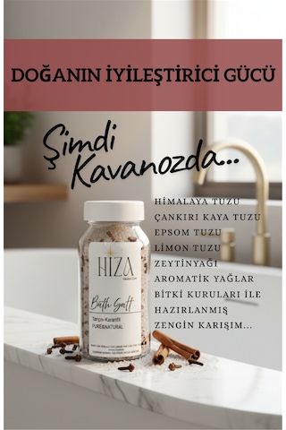 Doğal Yağ İçerikli Tarçın Karanfil Banyo Tuzu 150 Gr 150 Gr Diğer