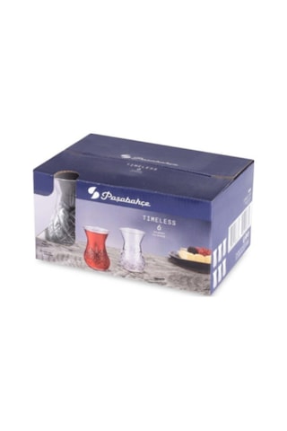Paşabahçe Timeless Kesme Kristal Çay Bardağı - 12 Li Çay Bardak 42881 Şeffaf