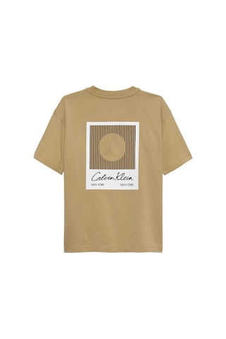 Calvin Klein Erkek Çocuk Tişört Ib0ıb02607 Bej