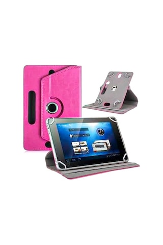 General Mobile E-tab 20 10.1 Inch Uyumlu Deri Tablet Kılıf Sıtand
