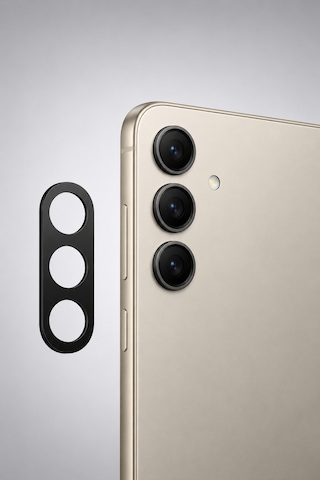 Samsung S24 Plus Uyumlu Arka Kamera Koruyucu+ Full Ekran Koruyucu Si Yah