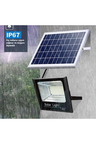 100 Güneş Enerjili Projektör Bahçe Aydınlatma Solar Led Dls