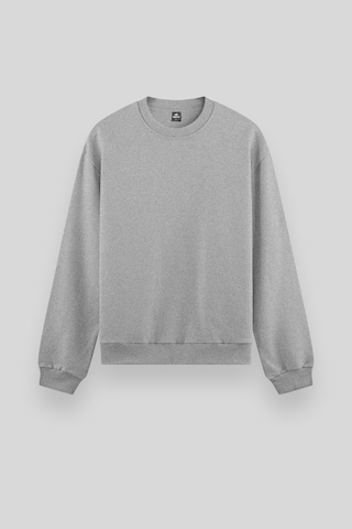 Tommy Life Gri Melanj Basic O Yaka Rahat Form Erkek Sweatshirt - 88053 GRİ MELANJ