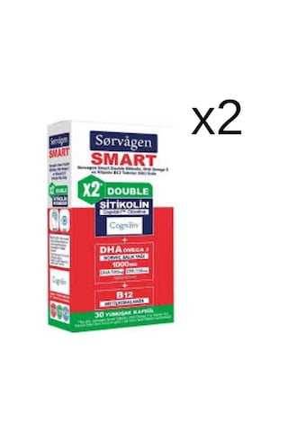 Sorvagen Smart Double Sitikolin 30 Kapsül X2 Adet