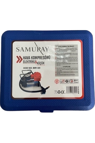 Samuray BR120 220 V Mini Güçlü Tek Hava Kompresör