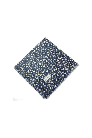 Saçaklı Pamuk Tülbent - 05504 - 95 X 95 / Siyah,yeşil - 05 Siyah,yeşil - 05