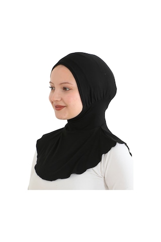 Modish Group Kadın Boyunluklu Hijab Tesettür Pratik Spor Bone - Sarı Siyah