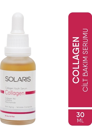 Solaris Kolajen Serum 30 ML (2% Collagen 05% Niacinamide ve Caffeine)