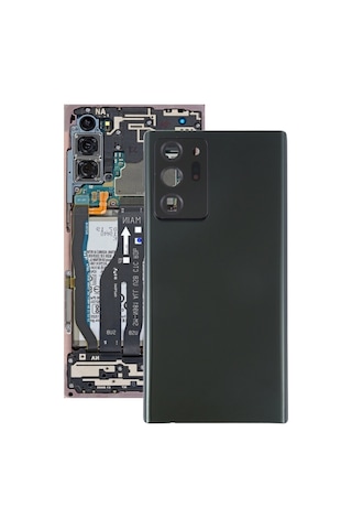 Cbtx Samsung Galaxy Uyumlu Note20 İçin Kamera Lens Kapağı Siyah İle Ultra Pil Arka Kapak