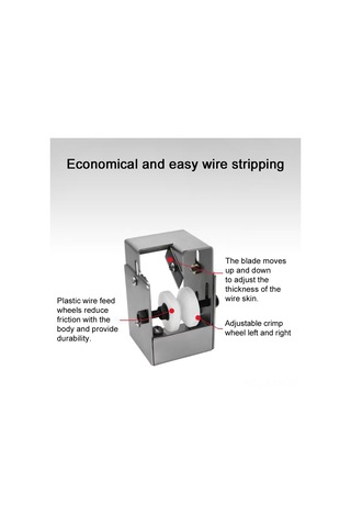 Kosona Profesyonel Paslanmaz Çelik Kablo Soyma Aleti - 0.9-19mm Arası Tüm Kablolar İçin 113 Karakter