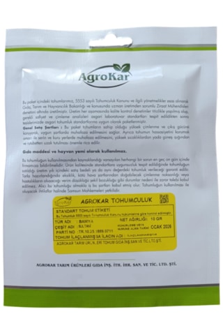 Bamya Tohumu 10 Gr 1 Paket