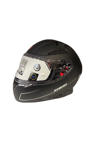 Shiro Katana Sv Joker Kapalı Kask Mat Siyah