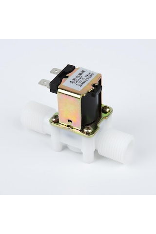 12V DC NC Plastik Su Solenoid Vana - 1/2"
