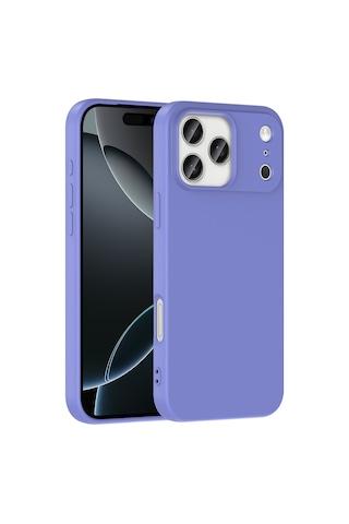 Techaks Apple Uyumlu iPhone 17 Pro Kılıf Zore Mara Lansman Kapak - Lila Şeffaf