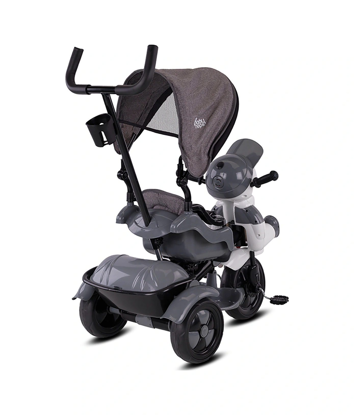 125a Yupi Triycle 3 Tekerli Kontrollü Bisiklet Pedli Gri
