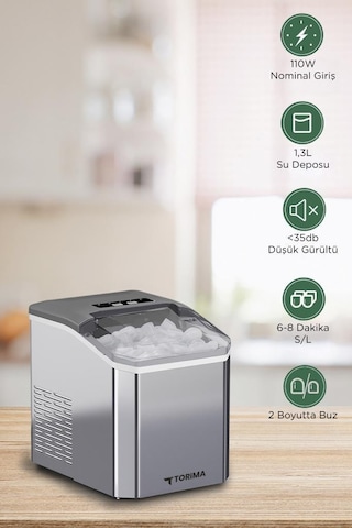 Torima YH16M Portatif Taşınabilir Hızlı Buz Yapma Makinesi