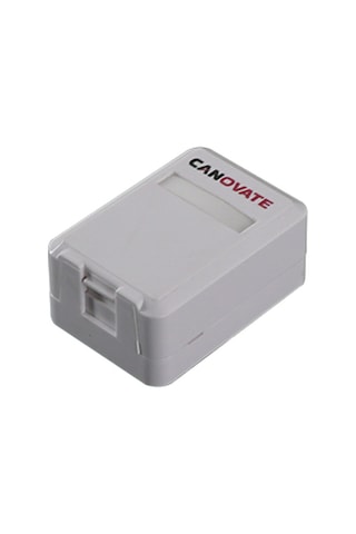 Canovate 25 Adet Veri Priz Kutusu 1 Port Sıva Üstü Beyaz