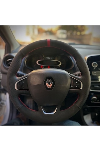 Clio 4 Faz 2 Araca Özel Direksiyon Kılıfı Aracınızın Direksiyonu Siyah