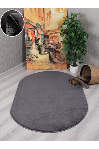 My Evilla Modern Dekoratif Kaymaz Taban Simirna Oval Halı Yolluk 001