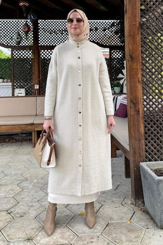 Rabia Şamlı Yakut Angora Triko Kap Taş Çok Renkli