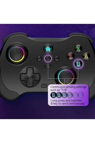Rgbwireless Controller 9.nesil Gamepad Kablosuz For Nintendo Switch Ps3-ps4-android-Apple Uyumlu iOS -pc/laptop