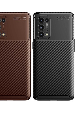 Oppo Reno 5 Pro 5G Kılıf Karbon Silikon Case