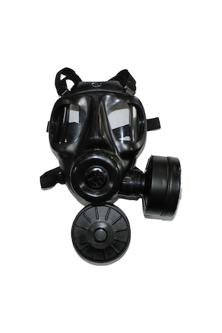 MKE SR6-S Tam Yüz Askeri Gaz Maskesi + 2 Adet KBRN D12 Filtre NBC