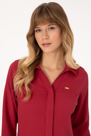 U.s. Polo Assn. Kadın Elbise Dokuma 50316609-vr104 Koyu Frambuaz/dark Raspberry