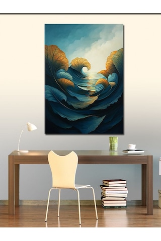 Kanvas Tablo Dalgalı Deniz Ve Rüzgar 70cmx100cm