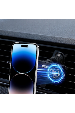 Go Des Gd-hd365 Havalandırma Tasarım 2in1 Magnetik Araç Telefon Tutucu Siyah