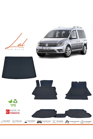 Volkswagen Caddy 3d Havuzlu Paspas Bagaj Havuzu Seti 2011-2020 Uyumlu