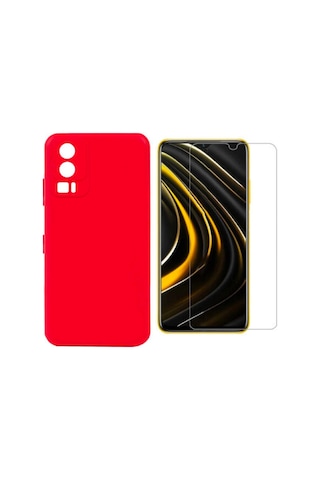 General Mobile 23 Gm 23 Uyumlu Kılıf Esnek Silikon Telefon Kılıfı Ve Temperli Cam Ekran Koruyucu