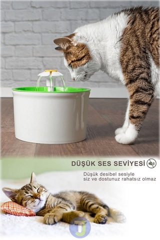 Technojet Kedi Köpek Evcil Hayvan Otomatik Su Pınarı 1600 ML